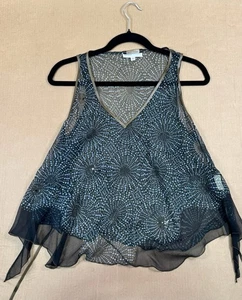 Rozae Nichols Bergdorf Goodman Silk Sheer Tank Top S USA - Bild 1 von 20