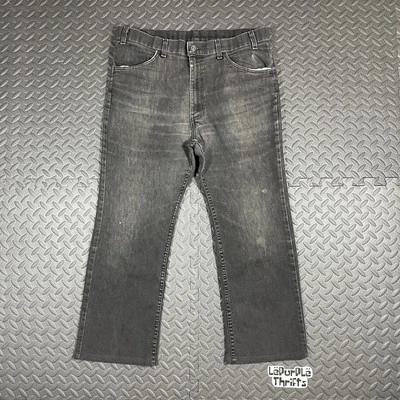 Vintage 1990's USA Made Levis Skosh More Room Gray Wash Jeans Black Tab 36x26 - Image 1 of 4