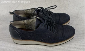 Ellen Degeneres Oberlin Blue Round Toe Lace-Up Oxford Womens Shoes Size 9.5M - Picture 1 of 6
