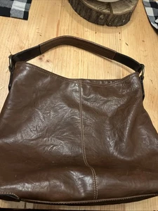 Vintage Stamp 10 Hobo Bag, Leder braun/geblümt gebraucht - Bild 1 von 10