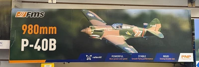 New P40 P-40 P-40B Flying Tiger 980mm RC Electric Model Airplane PNP with Reflex - Image 1 of 4