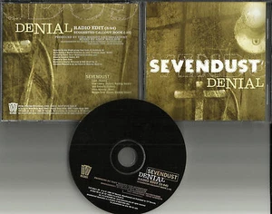 SEVENDUST Denial w/ RARE RADIO EDIT PROMO DJ CD Single 1999 MINT Tvt5821 - Picture 1 of 1