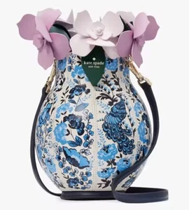 NWT Kate Spade Perfect Plume Vase Crossbody Blue Multi - Picture 1 of 9