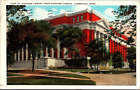 Postcard Widener Library Harvard Campus Cambridge MA 1928