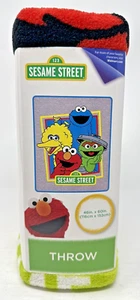 NEW Sesame Street ELMO/COOKIE MONSTER/OSCAR/BIG BIRD 46in x 60in Throw Blanket - Picture 1 of 9