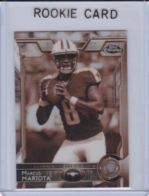 MARCUS MARIOTA ROOKIE CARD Mini 2015 RARE TOPPS CHROME SEPIA REFRACTOR VARIATION - Image 1 of 2