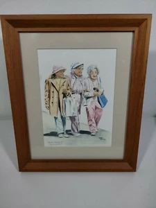 Lynne Seitzer Power Shoppers Original Pastel Print Hand Signed - Picture 1 of 9