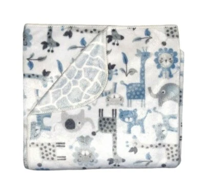 SL Hogar Moda Selva Safari Animal Manta Azul Jirafa León Elefante 119741 Foto 1 de 3