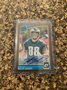 2018 Donruss Optic #197 Dallas Goedert Rookie RC Auto Bronze On Card Eagles - Picture 1 of 2