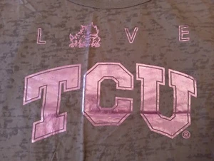 Blue 84 Love TCU College Womens Grey Tank Top Made in USA Size XL~NWT - Picture 1 of 7
