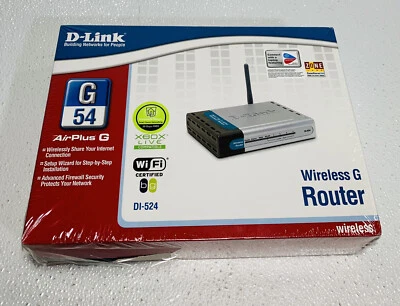 D-Link DI-524 Wireless G Broadband Cable WiFi Router G54 - New - Image 1 of 3