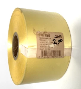 Vintage Berwick Splendorette Yellow Double-Faced Ribbon 2.75" Wide - 100 Yards - Picture 1 of 5