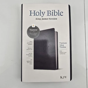 Holy Bible : King James Version, Black Radiant Cross, Leatherlike, Thinline R... - Imagen 1 de 4