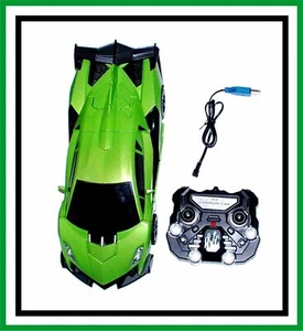 Family Smiles Kids RC Toy Sport Car Transforming Robot Remote Control - Picture 1 of 2