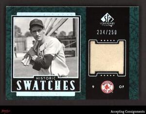 2003 SP Legendary Cuts Historic Swatch Ted Williams GAME USED JERSEY RELIC /250