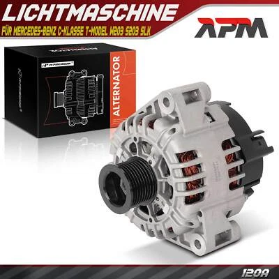 Alternatore Generatore 120A 12V Per Mercedes-Benz Classe C W203 S203 SLK R170 - Immagine 1 di 4