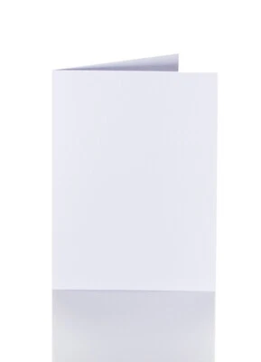 PAPER24 25 Faltkarten 100 x 150 mm 240 g/qm passend für Briefumschläge im Format Din C6