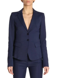 GIACCA GIACCHE CERIMONIA DONNA PATRIZIA PEPE BS0112 AQ39 COTONE BLU ORIGINALE PE - Picture 1 of 4