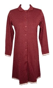 Damen Nachthemd SPINNE Langarm vorne offen mit warmem Kragen coto - Bild 1 von 5