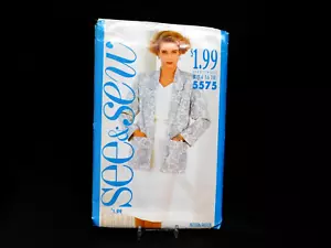 Giacca/top/gonna donna modello Butterick #5575 taglia B (14-18) 1987 NON TAGLIATA - Foto 1 di 2