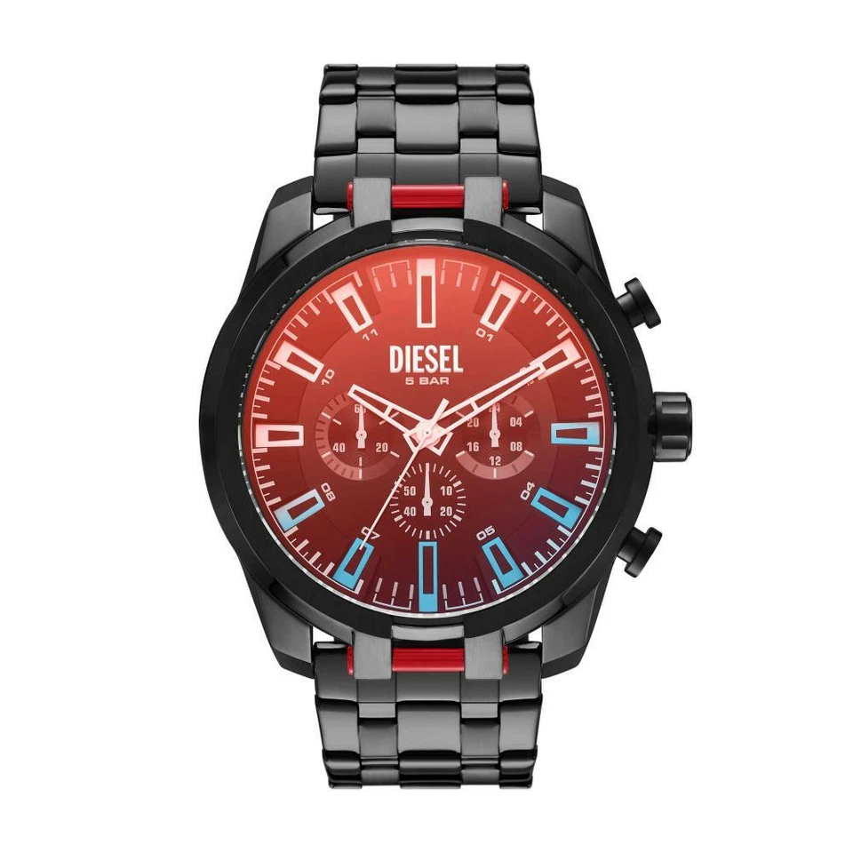 Reloj de Hombre DIESEL SPLIT DZ4589 Chrono Acero Inoxidable Negro XXL 51mm - Imagen 1 de 1
