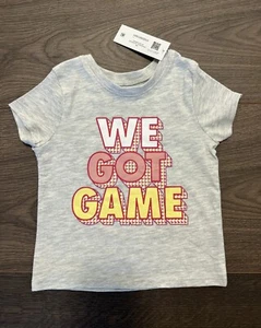 Mädchen grafisches T-Shirt We Got Game from Garanimals - grau Größe 18 Monate *NEU* - Bild 1 von 1