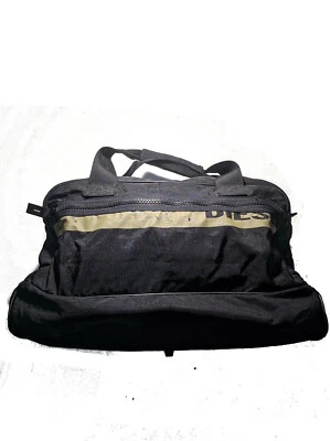 DIESEL Spare Parts Black / Gold Leather Bottom Duffel Bag - Image 1 of 4