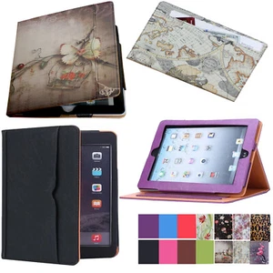 For Apple iPad 9th 8th 7th 10.2 Gen Soft Leather Smart Cover Case Stand Pocket - Picture 1 of 32