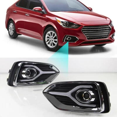 For Hyundai Accent 2018 2019 2020 LED Daytime Running w/Turn Signal DRL Light - Image 1 of 4