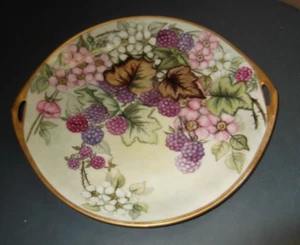 "PLATO MANIPULADO MORAS HELEN PINTADO A MANO ROYAL RUDOLSTADT PRUSSIA 10 1/2" - Imagen 1 de 6