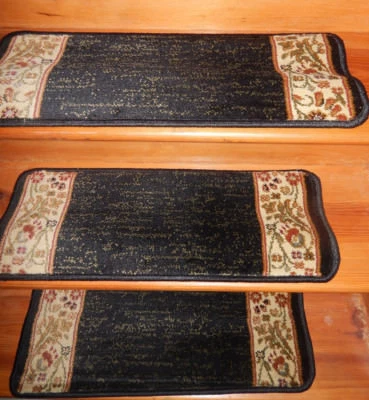 Juego térmico de 13 pasos 10"" x 26"" + 1 corredor 26"" x 73"" alfombra de nailon peldaños de escalera Foto 1 de 4