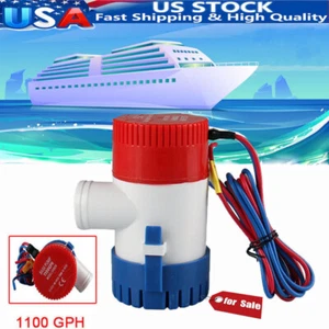 Bomba de agua de sentina sumergible marina eléctrica para yates marinos 1100GPH 12V - Imagen 1 de 12