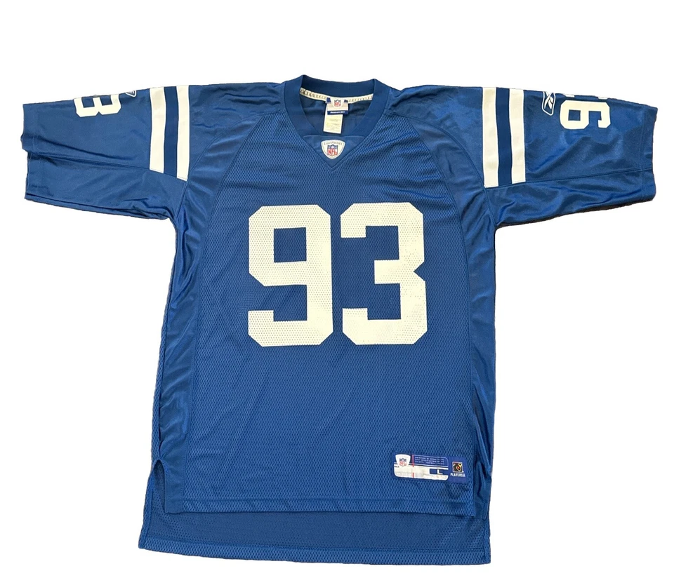 Camiseta deportiva grande de los Indianapolis Colts Dwight Freeny para hombre azul Reebok Foto 1 de 4