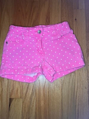 Pantalones Cortos Nautica Niña Talla 8, Rosa Con Lunares, Verano. Foto 1 de 4