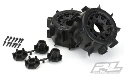 Pro-Line 10160-10 Sand Paw LP 2.8" Sand Blk Tires/Wheels (2) Rustler 2wd & 4wd - Image 1 of 3