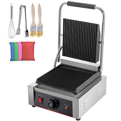 VEVOR Commercial Sandwich Press Grill Panini Maker 1800W Stainless Steel • 159.99$