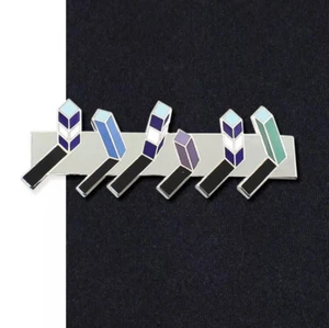 Vintage ACME Studio “Skyline" Tie Bar Tie Clip by MEMPHIS Designer MARTINE BEDIN - Picture 1 of 2