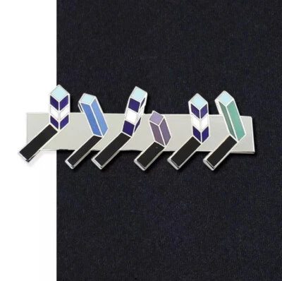 Винтажный зажим для галстука ACME Studio «Skyline» от дизайнера MEMPHIS MARTINE BEDIN - Изображение 1 из 2