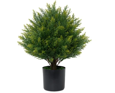 Árbol bola topiaria artificial ECOLVANT 19""T imitación pequeño arbusto árbol bola UV Foto 1 de 4
