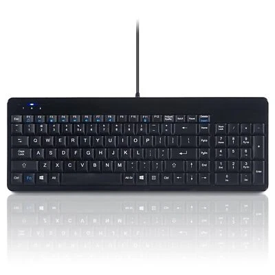 PERIBOARD-220H US Kabelgebundene kompakte USB-Tastatur mit 2 Hubs – integrier... - Bild 1 von 4