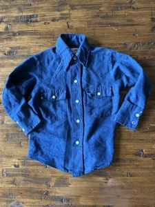 VTG WRANGLER PEARL SNAP RODEO WESTERN Aztec BOYS Sz 5 Toddler USA - Picture 1 of 16