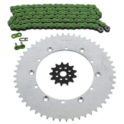 Yamaha YZ125 1993 1994 1995 1996 verde cadena sin junta tórica y piñón 13/52 120L Foto 1 de 4