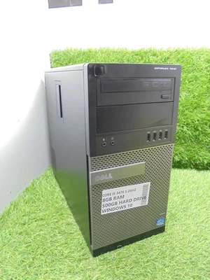 Dell Optiplex 7010 INTEL i5 3470 3.2GHZ 500GB HDD 8GB WINDOWS 10 PC TOWER MT UK - Image 1 of 3