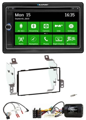 Blaupunkt Bluetooth 2DIN Lenkrad DAB USB TMC Navigation für Nissan Note E11 2009 - Bild 1 von 4