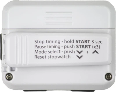 Gymboss Intervall-Timer und Stoppuhr - WEISS/GRAU GLÄNZEND - Bild 1 von 4