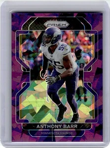 2021 Panini Prizm Purple Ice Anthony Barr 140/225 Minnesota Vikings #131 - Picture 1 of 2
