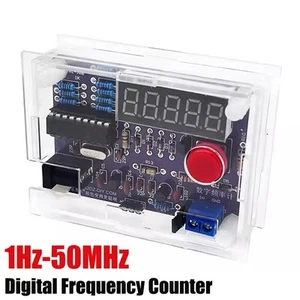 Sleek Design Frequency Counter Meter for Electronics Projects from 1Hz 50MHz - Afbeelding 1 van 12