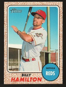 2017 Topps Heritage #90a - Billy Hamilton - Cincinnati Reds  17-1192 - Picture 1 of 2