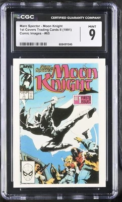 1991 Moon Knight 1st Covers Marvel Comics Presents Card #65 CGC 9 MINT - Image 1 of 2