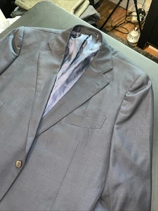 Blazer Suitsupply 110's Vitale Barberis Canonico Lazio Slim 48R Azul Marino ¡GUAU! - Imagen 1 de 22
